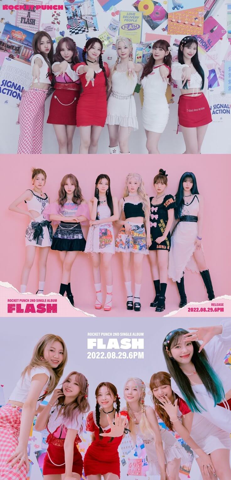 Knewsinfo Rocket Punch releases 2nd single FLASH music video